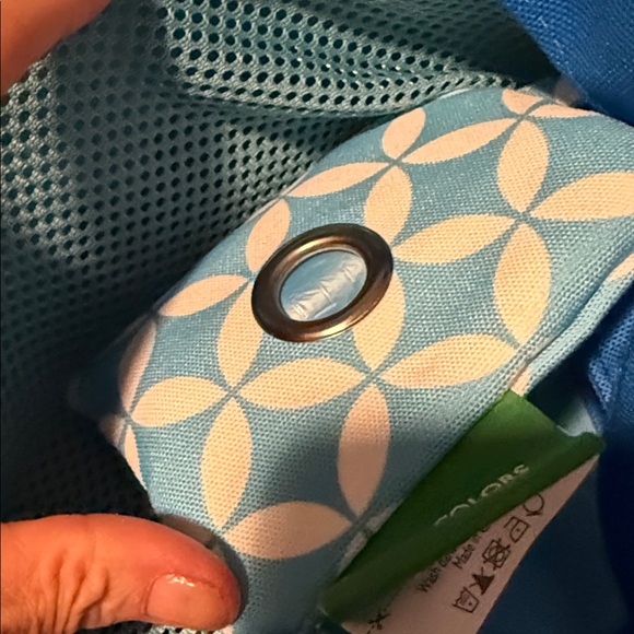 United Colors of Benetton Blue and White Patterned small dog Bag - Picture 8 of 17